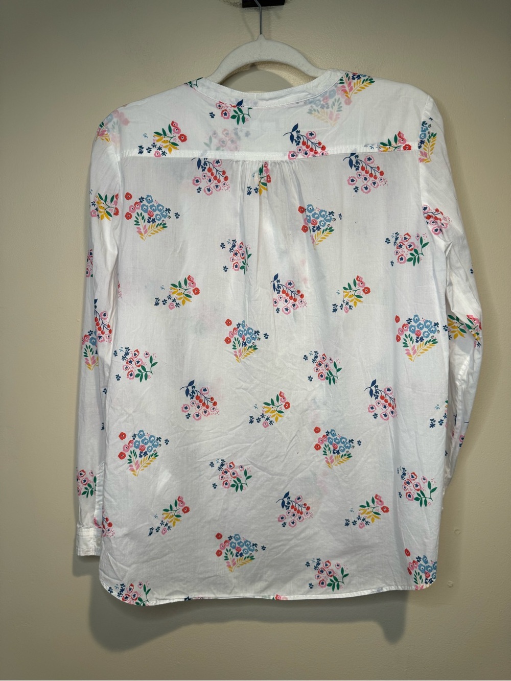 Boden Floral Henley Tunic Blouse size 6 cotton - Picture 10 of 10